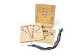 Puzzle - Bigjigs Wooden Puzzle by Numbers - Jungle 8 piece Drewniany - 34050