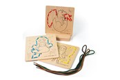 Puzzle - Bigjigs Wooden Puzzle by Numbers - Fairytale World Drewniany - 34051
