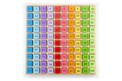 Zabawki dla niemowlat - Bigjigs Wooden Number Blocks in a Square Board 100 pcs. - BJ144