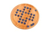 gry-planszowe-karciane-i-kosci - Bigjigs Wooden Solitaire Game - BJ152