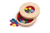 gry-planszowe-karciane-i-kosci - Bigjigs Tiddly Winks Wooden Flea Game - BJ154