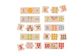 Puzzle - Bigjigs Wooden Jigsaw Puzzle Number Tiles 30 pcs. Drewniany - BJ261