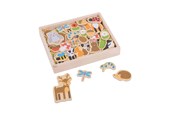 Kreatywne gry - Bigjigs Wooden Magnets Bunch 35 pcs. - BJ275