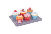 Zabawki drewniane - Bigjigs Wooden Muffin Set - BJ465