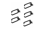 Szafa rack - StarTech.com 5-Pack 1U Vertical Cable Management D-Ring Hooks Cable Manager For 19" Server Racks/Cabinets Network Rack Wire Organizers Cable Guide Rings - cable management ring (vertical) - 1U - CMHOOK1UN5PK