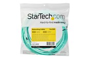 Kabel sieciowy - StarTech.com 7 m OM4 LC to LC Multimode Duplex Fiber Optic Patch Cable - Aqua - 50/125 - Fiber Optic Cable - 40/100Gb - LSZH (450FBLCLC7) - patch cable - 7 m - aqua - Niebieski - 7m - 450FBLCLC7