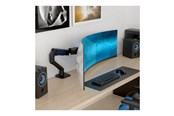 Uchwyty ścienne, uchwyty AV i meble AV - Ergotron HX mounting kit - Patented Constant Force Technology - for curved LCD display - for extreme-depth curved screens - matte black - Max 17 kg - recommended for 57" - 45-693-224