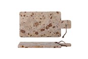 Akcesoria kuchenne - Bloomingville - Nukaka Cutting Board - Brown - Marble H 1.5cm B 20 cm - 82059541