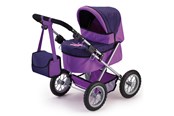 Lalka, mis i akcesoria - Bayer Design Doll's Pram Trendy - Purple - 13012AA