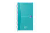 Zeszyty, notesy i formularze - Oxford Office Essentials 14.1x24.6cm Soft Card Twin-wire Task Manager 230 Pages Specific Ruling Aqua SCRIBZEE Compatible - 400184966