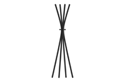 Dekoracje - Unilux TOTEM black coat-stand - 400188801