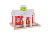 Zabawki drewniane - Bigjigs Wooden Rails - Railway Station - BJT215