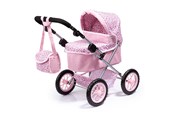 Lalka, mis i akcesoria - Bayer Design Trendy Doll's Pram - Leopard Pink - 13002AA