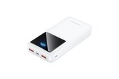 Powerbank - Vention Powerbank FHLW0 20000mAh Micro-USB USB-C 2xUSB-A 22.5W (white) Powerbank - Biały - 20000 mAh - FHLW0