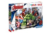 Puzzle - Clementoni Jigsaw Puzzle Super Color Maxi The Avengers 104pcs. - 23688