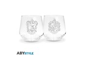 Drobiazgi - Harry Potter - 2 Glass Set Ravenclaw & Hufflepuff EUROPE x2 - Szkło - ABYVER296
