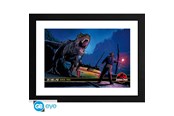 Drobiazgi - ABYstyle - JURASSIC PARK Framed print Alan Grant vs T-Rex - Obraz - GBYDCO695
