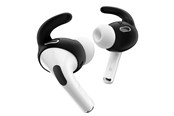 Słuchawki, zestaw słuchawkowy - KeyBudz Earbuddyz for Airpods Pro Gen 2 - Black - APP2_S4_BLK