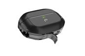 Sluchawki, zestaw sluchawkowy - KeyBudz ElementProof for AirPods Pro 2 - Carbon Black - APP2_S7_CBK