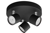 Lampy - Philips STAR plate/spiral black 3x4.5W SELV Dim - 929003205301