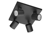 Lampy - Philips Runner plate/spiral black 4x20W 230V - 929003205001