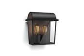 Lampy - Philips Harvest outdoor wall lamp, black - 915005308901