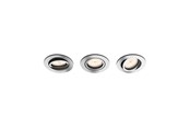 Lampy - Philips DONEGAL recessed downlight, round, 3-pack, chrome - 915005423831
