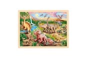 Puzzle - Goki Wooden Jigsaw Puzzle Dinosaur 96pcs. Drewniany - 57348