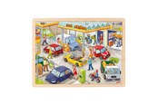 Puzzle - Goki Wooden Jigsaw Puzzle Gas Station 96 pcs. Drewniany - 57337