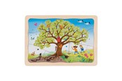 Puzzle - Goki Wooden Jigsaw Puzzle My Apple Tree 32 pcs. Drewniany - 57346