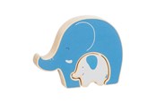 Puzzle - Goki Wooden Puzzle Standing Elephant 2 pcs. Drewniany - 57330