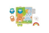 Puzzle - Goki Wooden Background Shapes Puzzle Weather 4pcs Drewniany - 57339