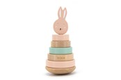 Zabawki dla niemowlat - Trixie Wooden Stacking Tower - Mrs. Rabbit - 36-801