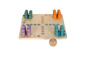 gry-planszowe-karciane-i-kosci - Small Foot - Wooden Ludo Game Dino - 12619