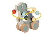 Zabawki dla niemowlat - Small Foot - Wooden Push Figure Motor Skills Spiral Dino - 12615