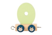 Pokój dziecięcy - Small Foot - Wooden Letter Train Polar - O - 12585