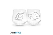 Drobiazgi - ABYstyle - NARUTO SHIPPUDEN - 2 Glass Set - Konoha & Akatsuki x2 - Szkło - ABYVER288
