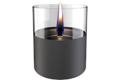 Dekoracje - Tenderflame Lilly 10 Dark Grey Glass - TF-200017