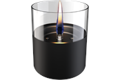 Dekoracje - Tenderflame Lilly 10 Black Glass - TF-200003