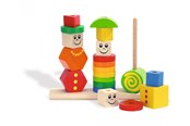 Zabawki dla niemowlat - Eichhorn Wooden Stacking Puzzle Figures - 100073422