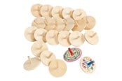 Zabawki - Colorations - Wooden Spinning Tops Set of 24 - CHWHIRL
