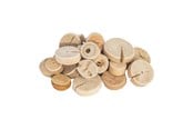 Klocki konstrukcyjne - Colorations - Round Wood Discs 1kg - 31WD07