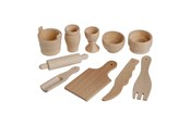 Zabawa w udawanie - Creativ Company Wooden Kitchenware 50 pcs. - 56470