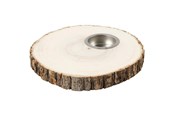Klocki konstrukcyjne - Creativ Company Wooden Disc Tea Light Holder 14-16cm - 56563