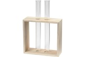 Klocki konstrukcyjne - Creativ Company Wooden Rack with Test Tubes 3 pcs. - 57962