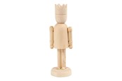 Klocki konstrukcyjne - Creativ Company Wooden Figure with Crown 13cm - 56819