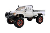 Zdalnie sterowane zabawki - Amewi AMX Rock RCX10P Scale Crawler Pick-Up 1:10 RTR White - 22434