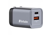 Telefon - Adapter i Ladowarka - Verbatim power adapter - GaN - 24 pin USB-C USB - 35 Watt - 32200