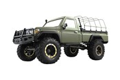 Zdalnie sterowane zabawki - Amewi AMX Rock RCX8BS Scale Crawler Pick-Up 1:8 RTR Military Green - 22474