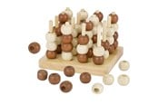 gry-planszowe-karciane-i-kosci - Goki Wooden Tic Tac Toe 3D - HS058